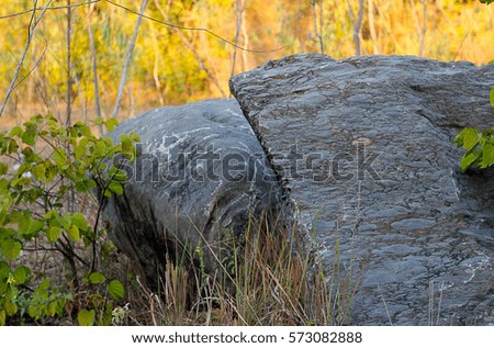 Similar – Image, Stock Photo Iceland | twisted basalt formations