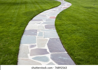 Stone Color Walkway