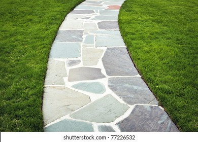 Stone Color Walkway