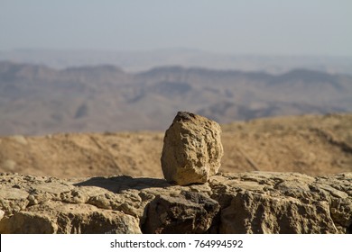 Stone With Desert Background