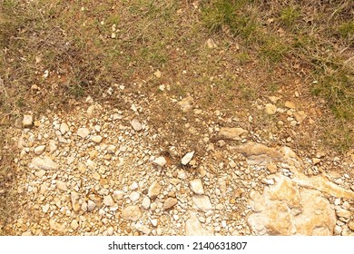 Stone dirt road natural texture. High-resolution nature background. - Shutterstock ID 2140631807