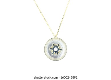 Stone Engraved Gold Necklace Designs, Women's Jewelry & Accessories