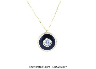 Stone Engraved Gold Necklace Designs, Women's Jewelry & Accessories