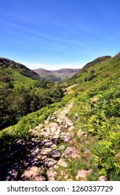 Stone Footpath Above Greenup Beck To High Spy