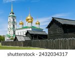 The stone fortress in the center of Tula is the Tula Kremlin. Assumption Cathedral and siege courts of the 16th century. Russia. Tula.