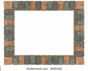 Stone frame with plenty of copy space