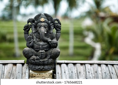 Stone Ganesha Statue In Bali