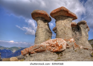 stone group named "Babele" in Bucegi, Carpati, Romania
