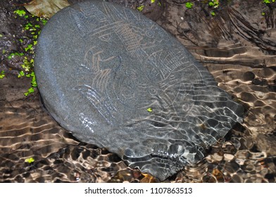 
Stone icki in a forest stream