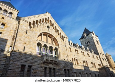 Stone Imperial Castle With Towers In Poznan
