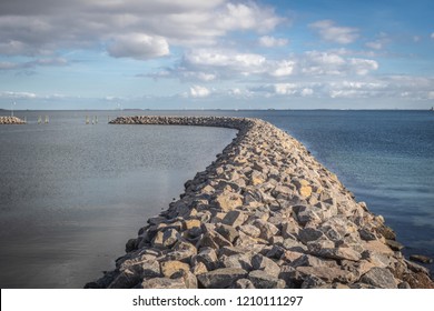 Stone Jetty At Amager Beach