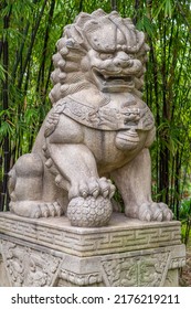 Stone Lion Statue In Singapore