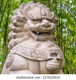 Stone Lion Statue In Singapore