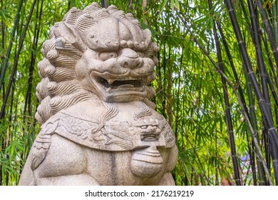 Stone Lion Statue In Singapore