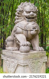 Stone Lion Statue In Singapore