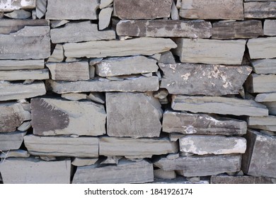 Stone Masonry  Wall Of Cattle Enclosure 