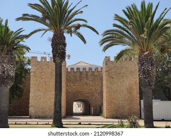 Stone Masonry Wall In The Old City Of Lagos, Portugal.