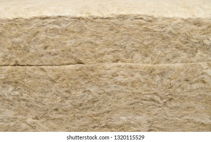 Stone Mineral Wool, Close Up.