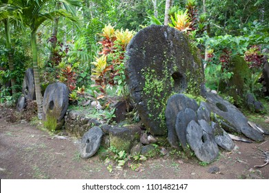 Stone Money Of Yap Island 