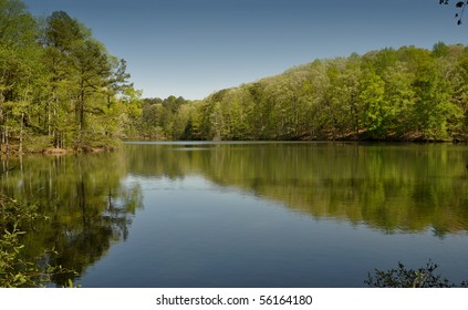 Stone Mountain Park Lake, Georgia.