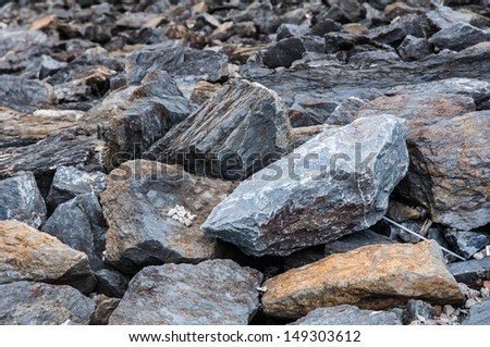 Stone on the mountain nature background