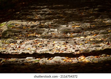 Stone Path in autumn mountains - Shutterstock ID 2116754372
