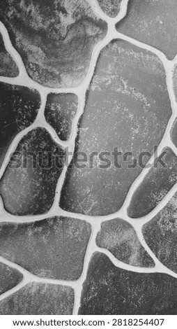 Stone patterns form a rustic, irregular mosaic. Gray tones emphasize natural texture and depth. Each stone bears subtle wear and organic irregularity. Design evokes calm, earthy, timeless surfaces
