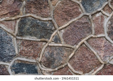 stone pavement with abstract pattern. 