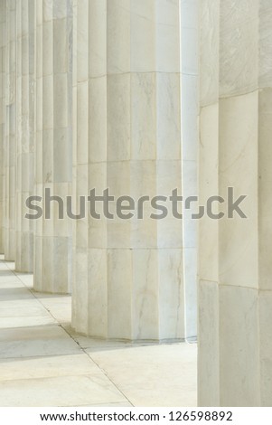 Stone Pillars in a Row