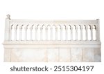 stone railing isolated on white background