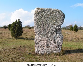 Stone risen by the vikings some 1000 years ago.