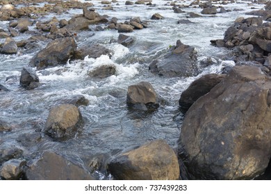 stone in river