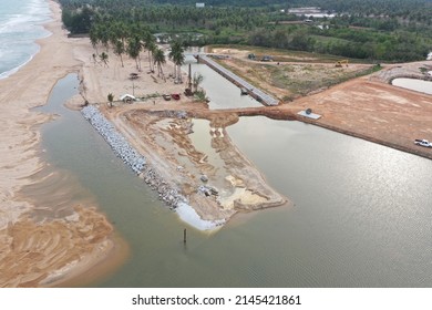 Stone Rock Construction For Revetment