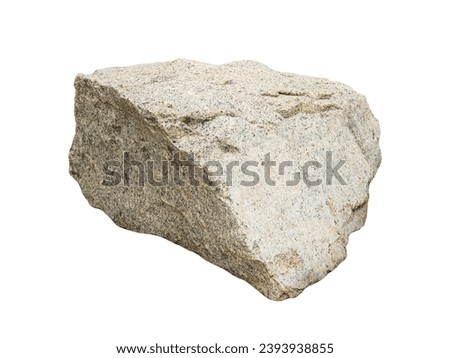 Stone Rock Rubble Isolated Gravel Pebble Construction of River Mineral Rounder of Earth, Podium Stage Platform Product Presentation Empty Template Nature Display, Grey Big Mockup Mountain Background.