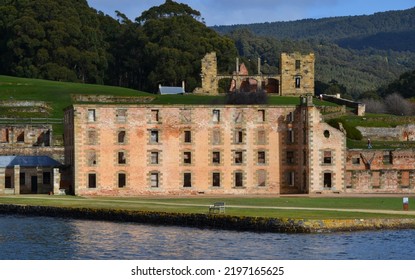 Stone Ruins Of A Convict Penal Colony In Tasmania