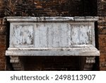 Stone sarcophagus of Venice doge on exterior of Basilica dei Santi Giovanni e Paolo