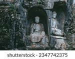 Stone sculpture building of Lingyin Temple in Hangzhou, China