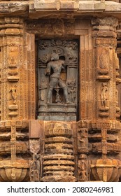 Stone sculpture of Varaha or boar Avatar of Lord Vishnu in the Parswadebata niche on the Ananta Vasudeva Temple. Bhubaneswar, Odisha, India.