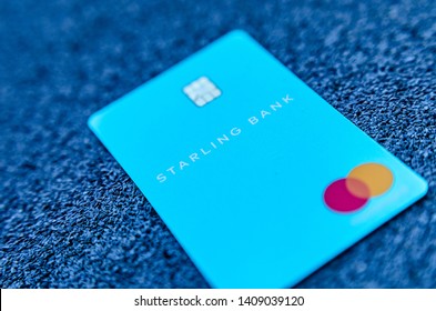 Stone, Staffordshire / United Kingdom - May 27, 2019: The Picture Of Starling Bank Card. One Of The First Virtual Bank On The UK Market. The Best Holiday Money Card Due To Multi Currency Account.