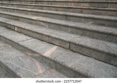 Stone staircase made of hewn rectangular blocks.                                