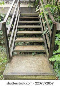 Stone Stairway With Iron Supports