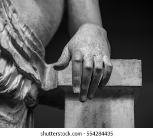 Stone Statue Detail Of Human Hand