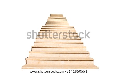stone steps isolated on white background