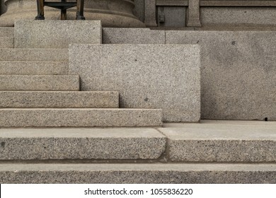 Stone Steps On The Courthouse