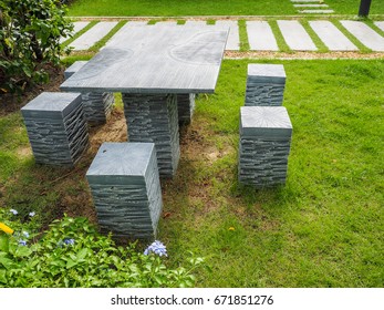 Concrete Table And Chairs Stock Photos Images Photography Shutterstock