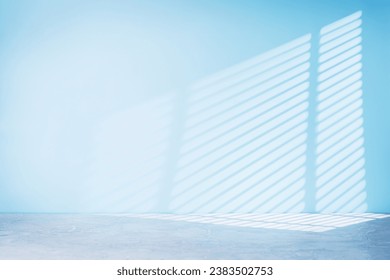 Stone table and sunlit wall, product mockup background template