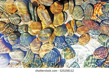Stone Texture and Background in River