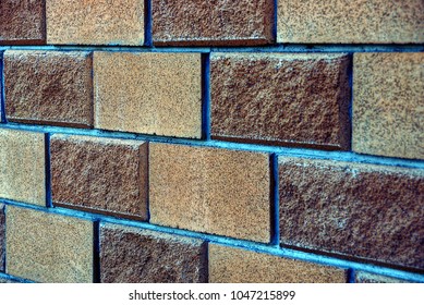 Stone texture brown bricks the wall