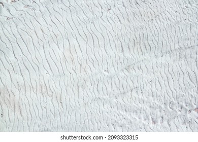 Stone Texture Covered With Calcium Deposits. Pamukale Texture.