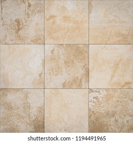 Stone Texture Tile Background Patchwork, Brown